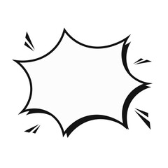 Speech bubble comic cartoon communication bubble illustration vector