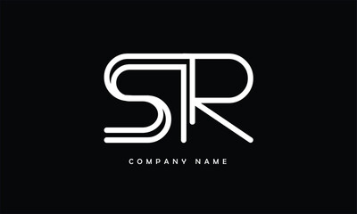 SR, RS, S, R Abstract Letters Logo Monogram