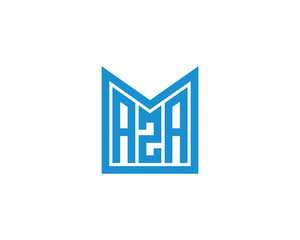 AZA logo design vector template