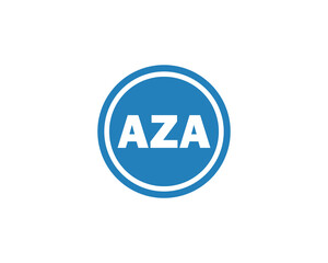 AZA logo design vector template