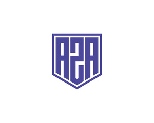 AZA logo design vector template