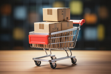Boxes in a trolley, Ideas about online shopping, online shopping