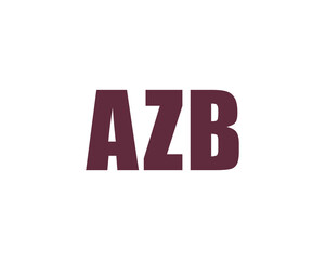 Fototapeta premium AZB logo design vector template