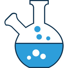 Conical Flask Vector Icon which can easily modified