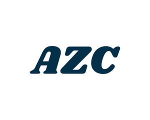 AZC logo design vector template