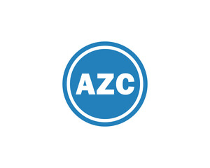 AZC logo design vector template