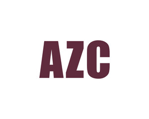 AZC logo design vector template