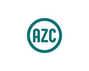 AZC logo design vector template