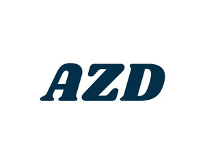 AZD logo design vector template