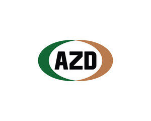 AZD logo design vector template