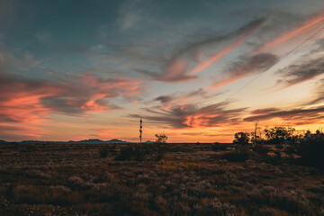 Twilight Tranquility with Communication Tower