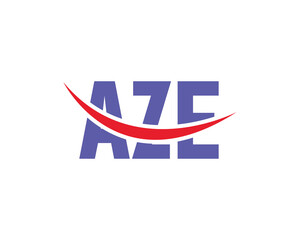 AZE logo design vector template