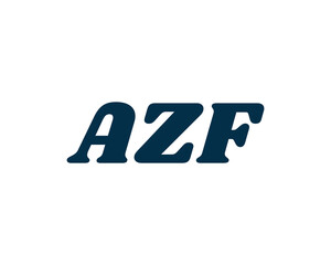 AZF logo design vector template