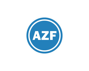 AZF logo design vector template