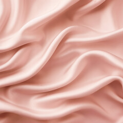 Fototapeta premium Pink satin textile with soft flowing waves