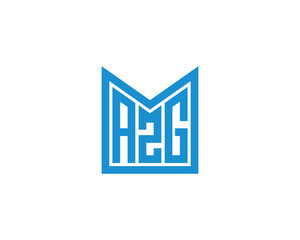 AZG logo design vector template