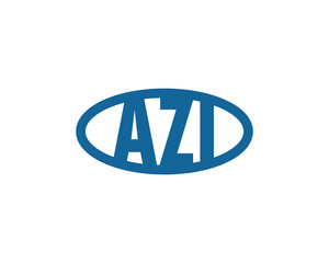 AZI logo design vector template