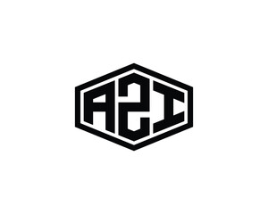 AZI logo design vector template
