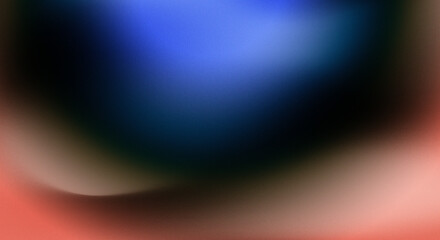 Dark blue red tone, grainy noise grungy texture color gradient rough abstract background shine bright light and glow , template empty space