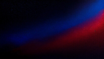 Black anthracite background and red and blue gradients, space for text; abstract texture created with light
