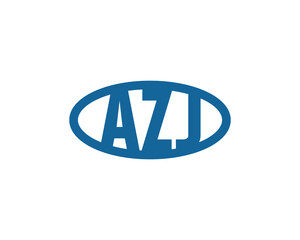 AZJ logo design vector template