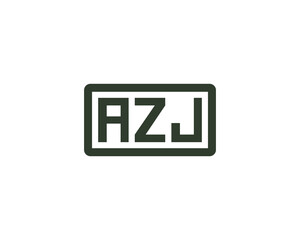 AZJ logo design vector template