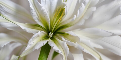 Beautiful flowers Lilly breaking wall material damage