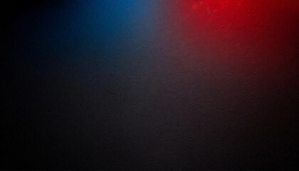 Black anthracite background and red and blue gradients, space for text; abstract texture created with light
 - obrazy, fototapety, plakaty
