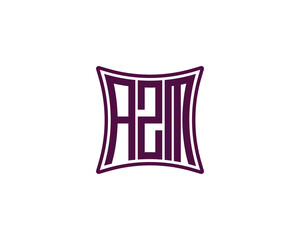 AZM Logo design vector template