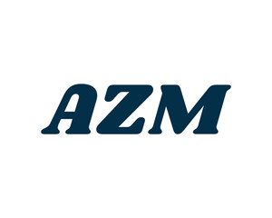 AZM Logo design vector template