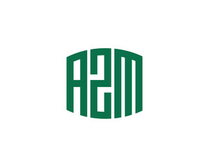 AZM Logo design vector template