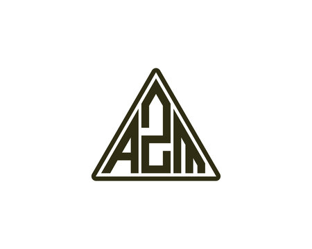 AZM Logo design vector template