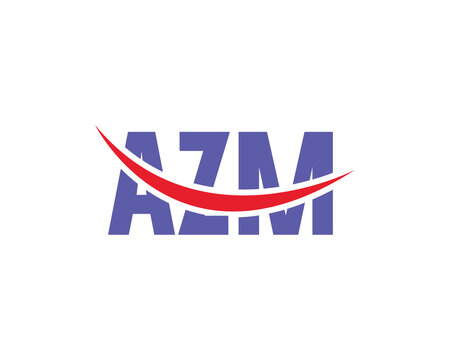 AZM Logo design vector template