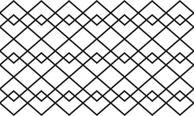 black and white seamless pattern, metal chain link fence on a white background, link grid black line abstract geometric seamless pattern minimal graphic ornament. texture with diamonds, mesh, grid