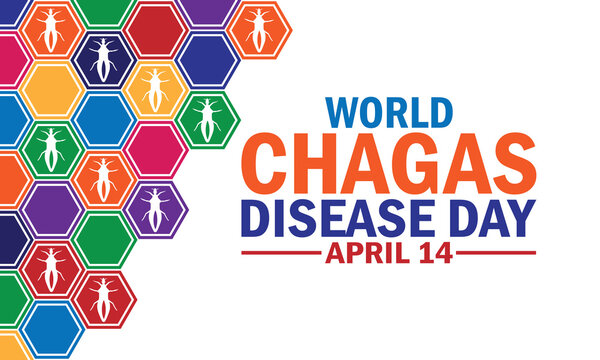 World Chagas Disease Day wallpaper with typography. World Chagas Disease Day, background