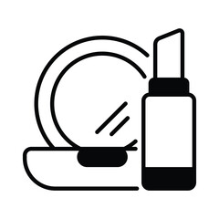 Cosmetics  icon editable stock vector illustration.