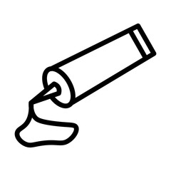 Liquid Glue Vector Line Icon Design