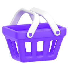 3d icon of a basket	