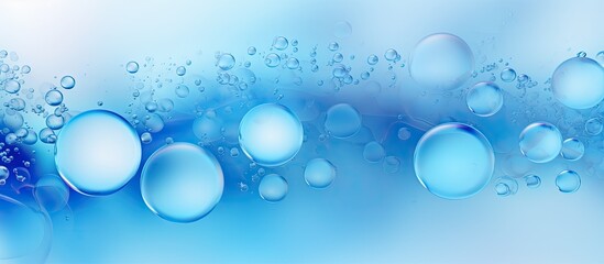 Captured close-up view of numerous bubbles drifting in a body of water