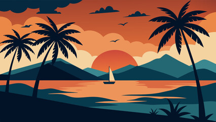 Fototapeta na wymiar Exquisite Hawaiian Seamless Pattern Background for Vibrant Design