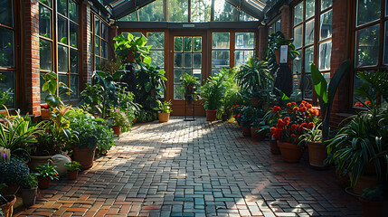 sunny greenhouse