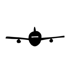 airplane silhouette vector
