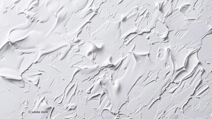 KS White wall with decorative stucco texture background - obrazy, fototapety, plakaty