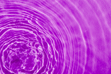 drops on water with circles on a pink background