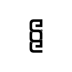 eoe lettering initial monogram logo design