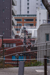 Fototapeta na wymiar 東京港区赤坂5丁目望む赤坂の都市風景
