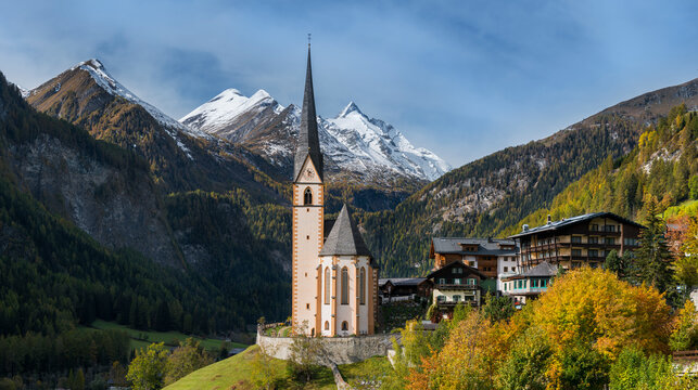 herbstliches Heiligenblut, Gro&szlig;glockner, K&auml;rnten, &Ouml;sterreich