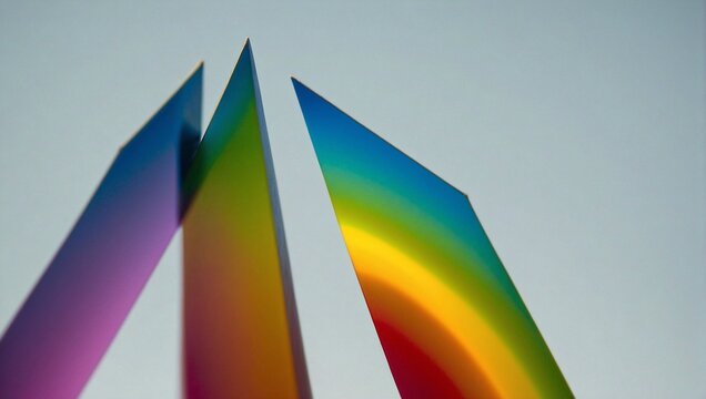 Rainbow Prism: Photograph sunlight passing through a glass prism, casting a spectrum of colors onto a surface. This image showcases the scientific phenomenon behind rainbows while creating a mesmerizi