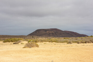 old volcano in Lanzarote