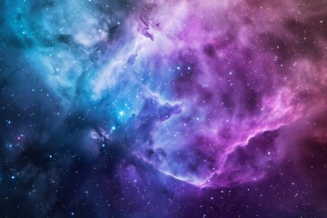 Nebula and galaxies in space - obrazy, fototapety, plakaty